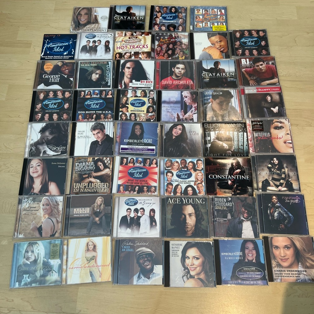 Lot of 45+ CDS (ALL AMERICAN IDOL AND AMERICAN JUNIORS CONTESTANTS)!